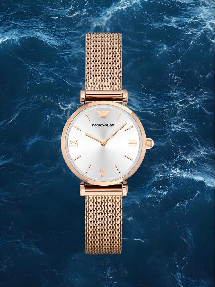 นาฬิกาทองคำ หน้าปัดสีขาว เพิ่มความคลาสสิกและมีระดับให้กับลุคของคุณ