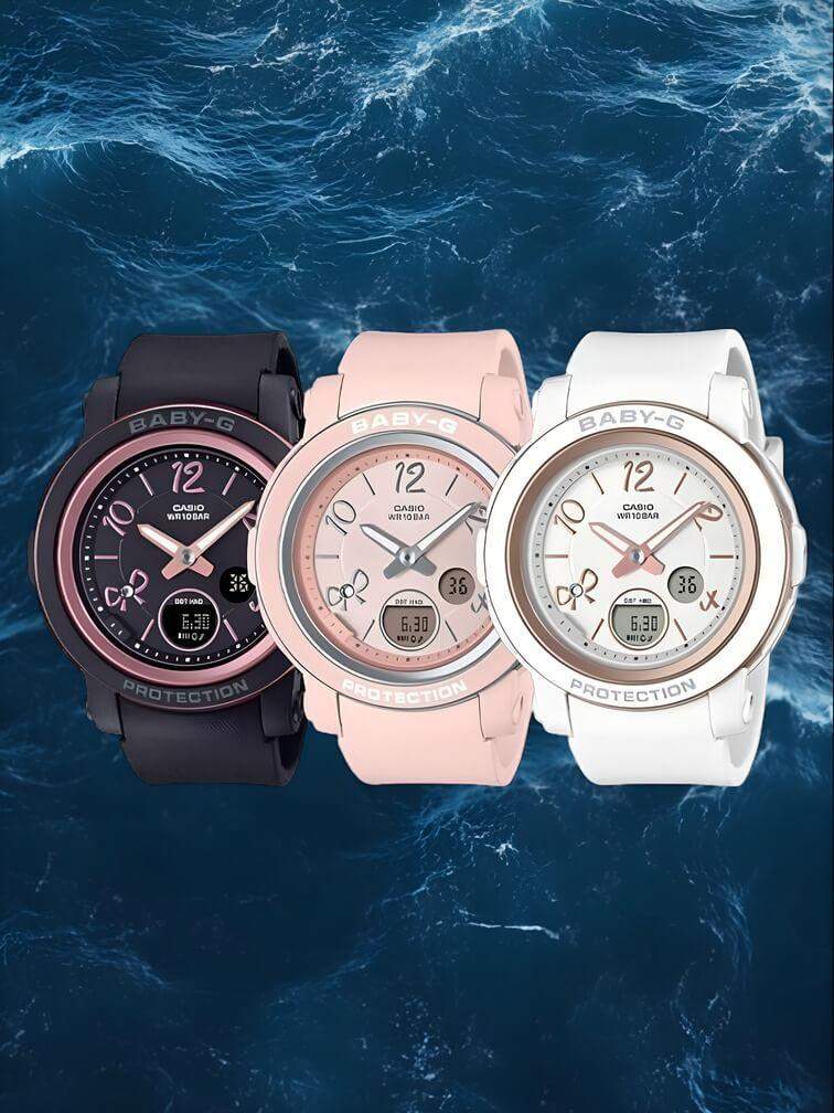 โมเดลสำหรับผู้หญิงสามรุ่นในสีชมพู ขาว และดำ – ออกแบบเพื่อยกระดับสไตล์และความสง่างาม