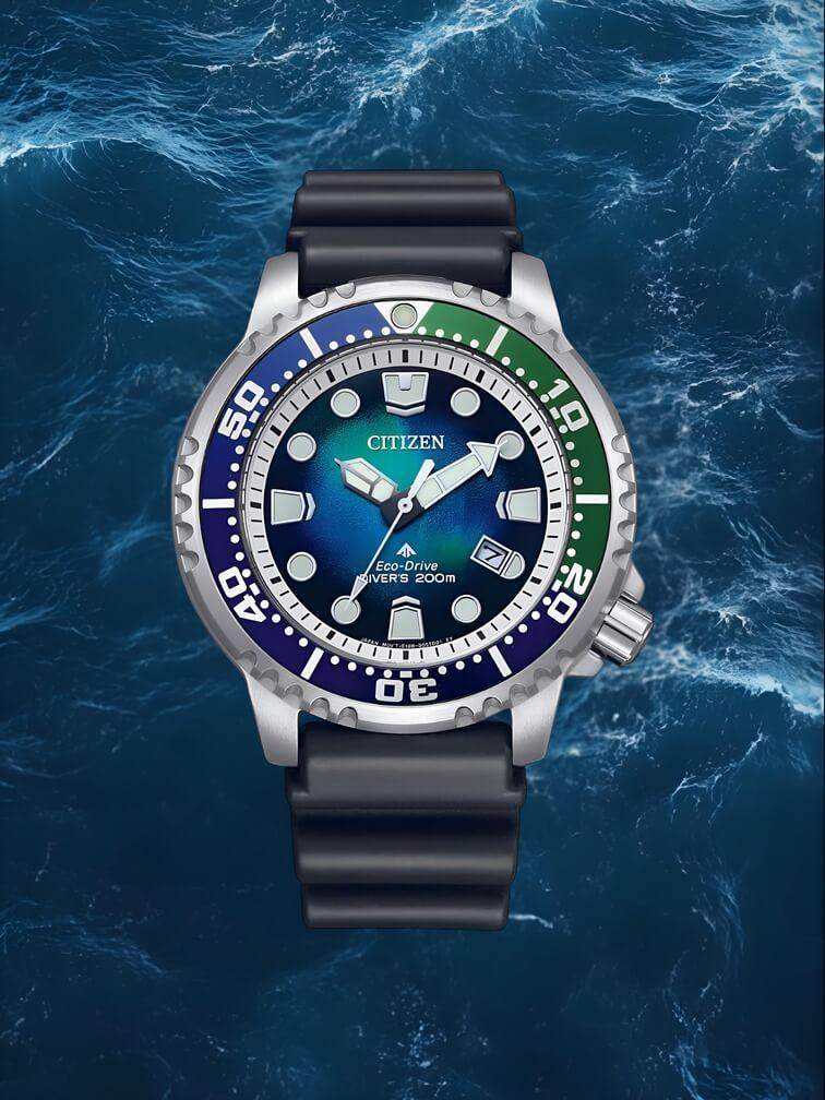 นาฬิกาสีเขียวฟ้า ดีไซน์ทันสมัย เหมาะสำหรับผู้ที่ชื่นชอบสไตล์ที่สดใสและมีความแตกต่าง