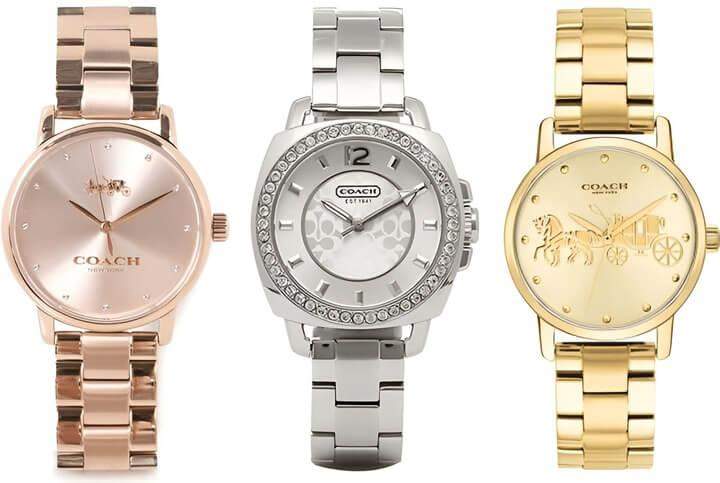 นาฬิกาผู้หญิง Coach 3 รุ่นที่สวยงามในสีและดีไซน์ที่แตกต่างกัน เหมาะสำหรับทุกโอกาส
