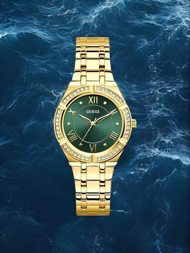 นาฬิกา Cosmo ทองทั้งหมด หน้าปัดเขียว