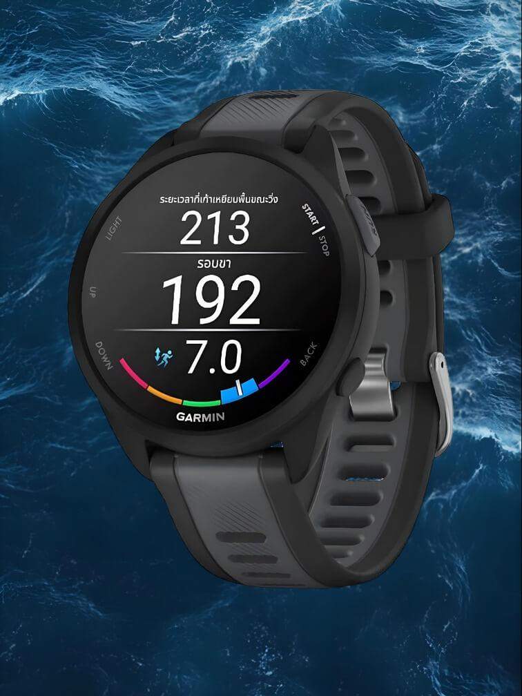 สมาร์ทวอทช์ดีไซน์หรู สีดำสุดเท่ สำหรับนักวิ่ง ที่คุ้มค่าและมีคุณภาพสูง