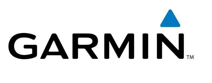 Garmin โลโก้ประกอบด้วยชื่อในตัวอักษรพิมพ์ใหญ่สีดำ พร้อมด้วยสามเหลี่ยมสีน้ำเงินที่ชี้ขึ้นอยู่เหนืออักษร "N" และมีตัวอักษร "TM" อยู่ท้ายชื่อ