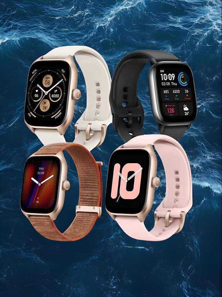 รุ่นสี่สี ทรงสี่เหลี่ยม – ชมพู ขาว ส้ม และดำ พร้อมเมนูควบคุมแบบดิจิทัล