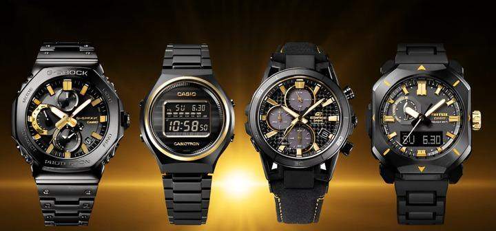 4 นาฬิกาที่แสดงนวัตกรรมอันโดดเด่น ได้แก่ นาฬิกาพลังงานแสงอาทิตย์, G-Shock ที่ทนต่อแรงกระแทก, นาฬิกาที่เชื่อมต่อผ่าน Bluetooth, และนาฬิกาอนาล็อกดีไซน์ทันสมัย.
