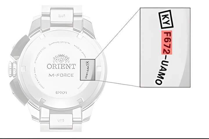 การตรวจสอบหมายเลขประจำเครื่องที่ด้านหลังของนาฬิกาเพื่อยืนยันความถูกต้องและการระบุตัวตน
