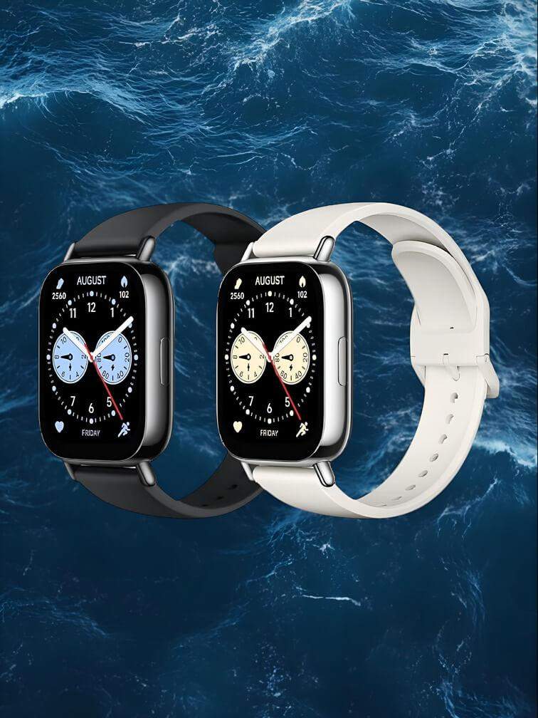 รุ่นขาวและดำพร้อมหน้าจอวงแหวนคลาสสิกและโครโนกราฟที่ใช้งานได้