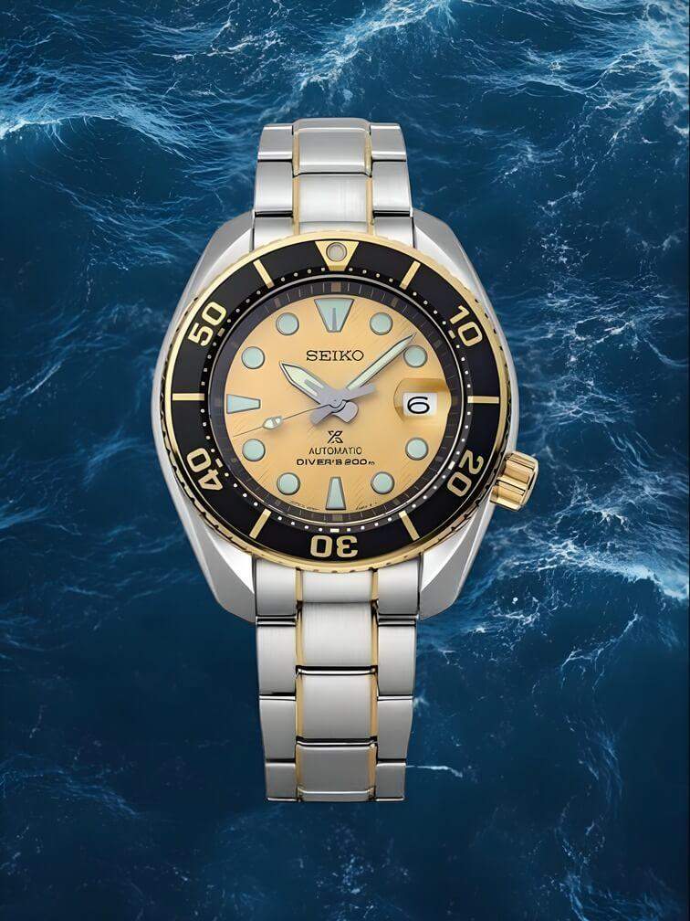 นาฬิกาหน้าปัดสีเหลืองและขอบเบซิลสีดำ ดีไซน์โดดเด่นและทันสมัย เหมาะสำหรับการใช้งานทั้งในชีวิตประจำวันและกิจกรรมพิเศษ