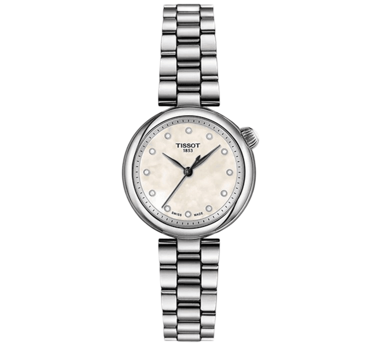 นาฬิกาเงินสเตนเลสเรียบหรู ดีไซน์ทันสมัย เหมาะสำหรับทุกโอกาส