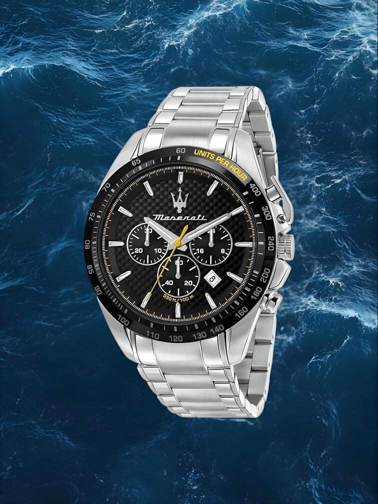 รุ่นตัวเรือนเงินทั้งหมดพร้อมหน้าปัดสีดำ