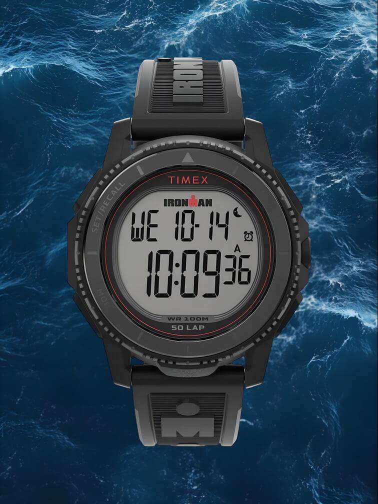 นาฬิกาสปอร์ตสีดำทั้งหมด ดีไซน์เรียบง่ายและทนทาน เหมาะสำหรับการใช้งานทุกวันและกิจกรรมต่างๆ