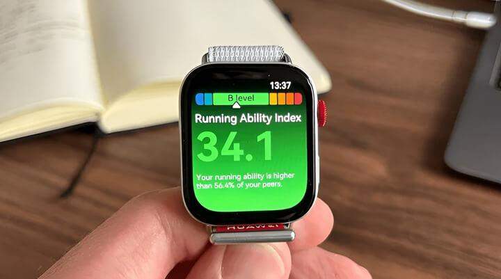 Watch Fit 3 แสดงดัชนีความสามารถในการวิ่ง พร้อมข้อมูลที่แม่นยำ