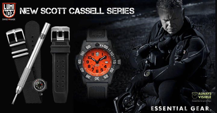 นักดำน้ำหน่วยรบพิเศษสวมใส่นาฬิกา UVP พร้อมสายสำรองที่อยู่ด้านซ้ายของภาพ การออกแบบทนทานและพร้อมสำหรับภารกิจในสภาวะที่ยากลำบาก