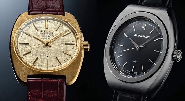 นาฬิกาสองรุ่นที่มีความงดงามจัดแสดงเคียงข้างกัน แสดงถึงงานฝีมือที่ละเอียดและการออกแบบที่ไม่เหมือนใคร