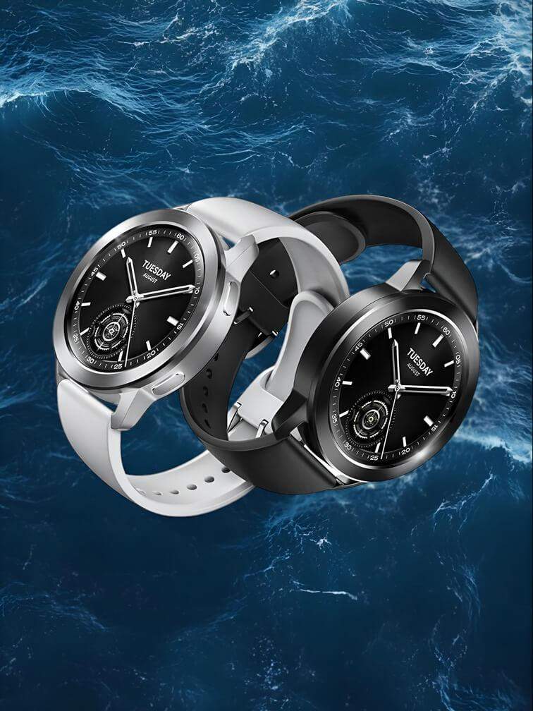 สมาร์ทวอทช์ Xiaomi สีขาวและดำ พร้อมดีไซน์ที่ทันสมัย